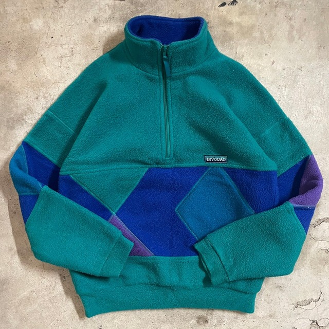 【vintage】design halfzip fleece jacket(msize)0415/tokyo