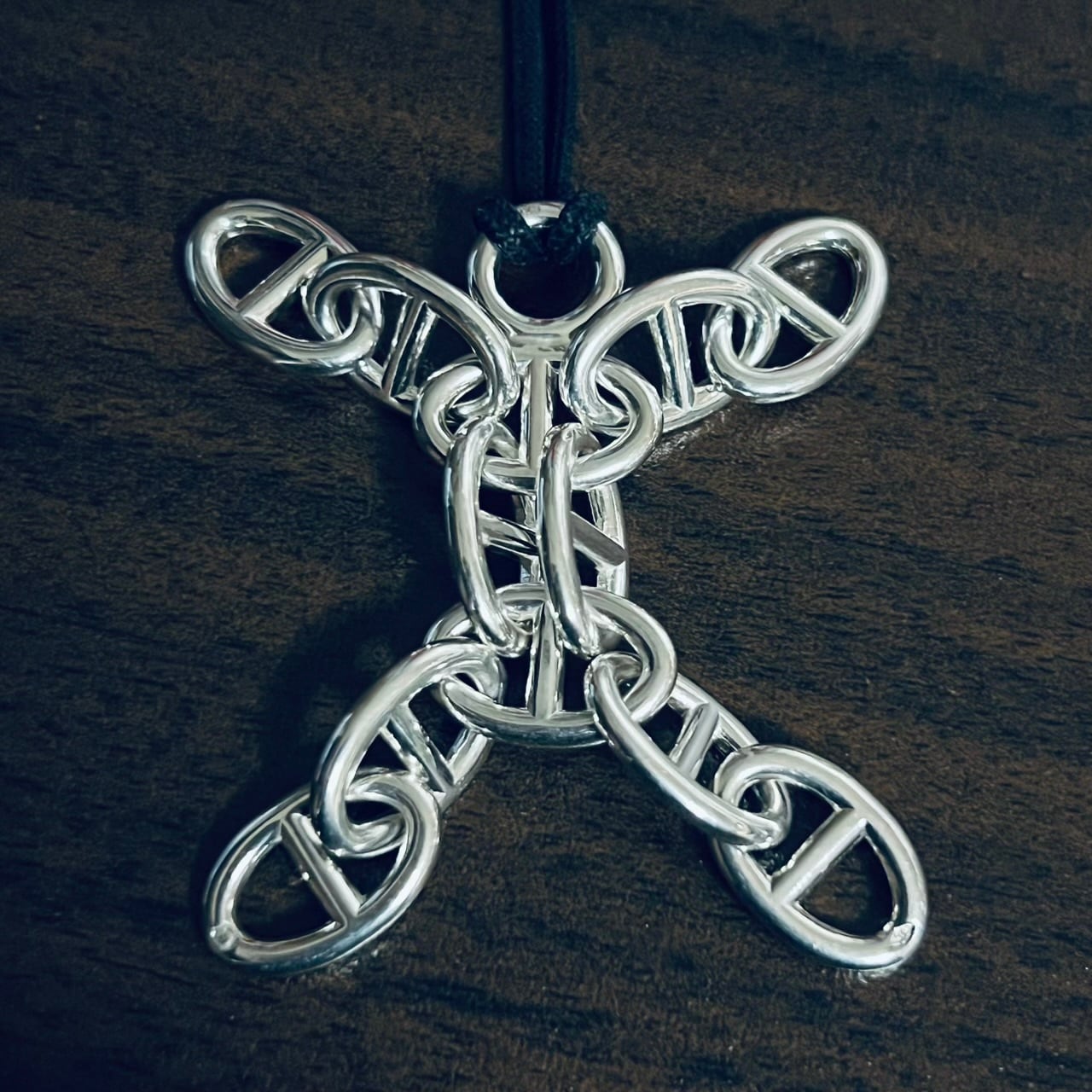 HERMES Chaine d'Ancre Man Necklace Sterling Silver | エルメス