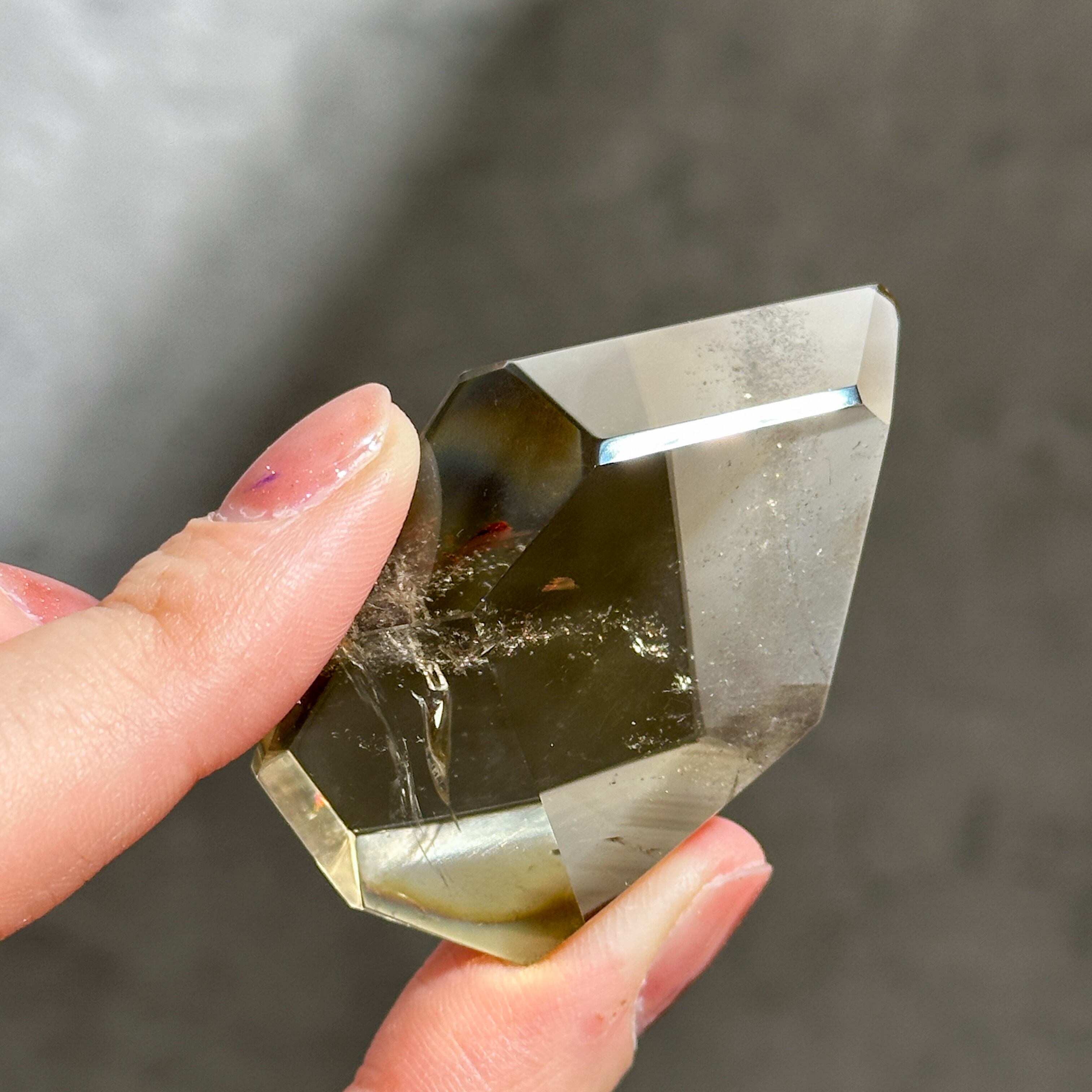 ファントム・透明感◎シトリン（黄水晶） フリーフォーム91◇ Citrine