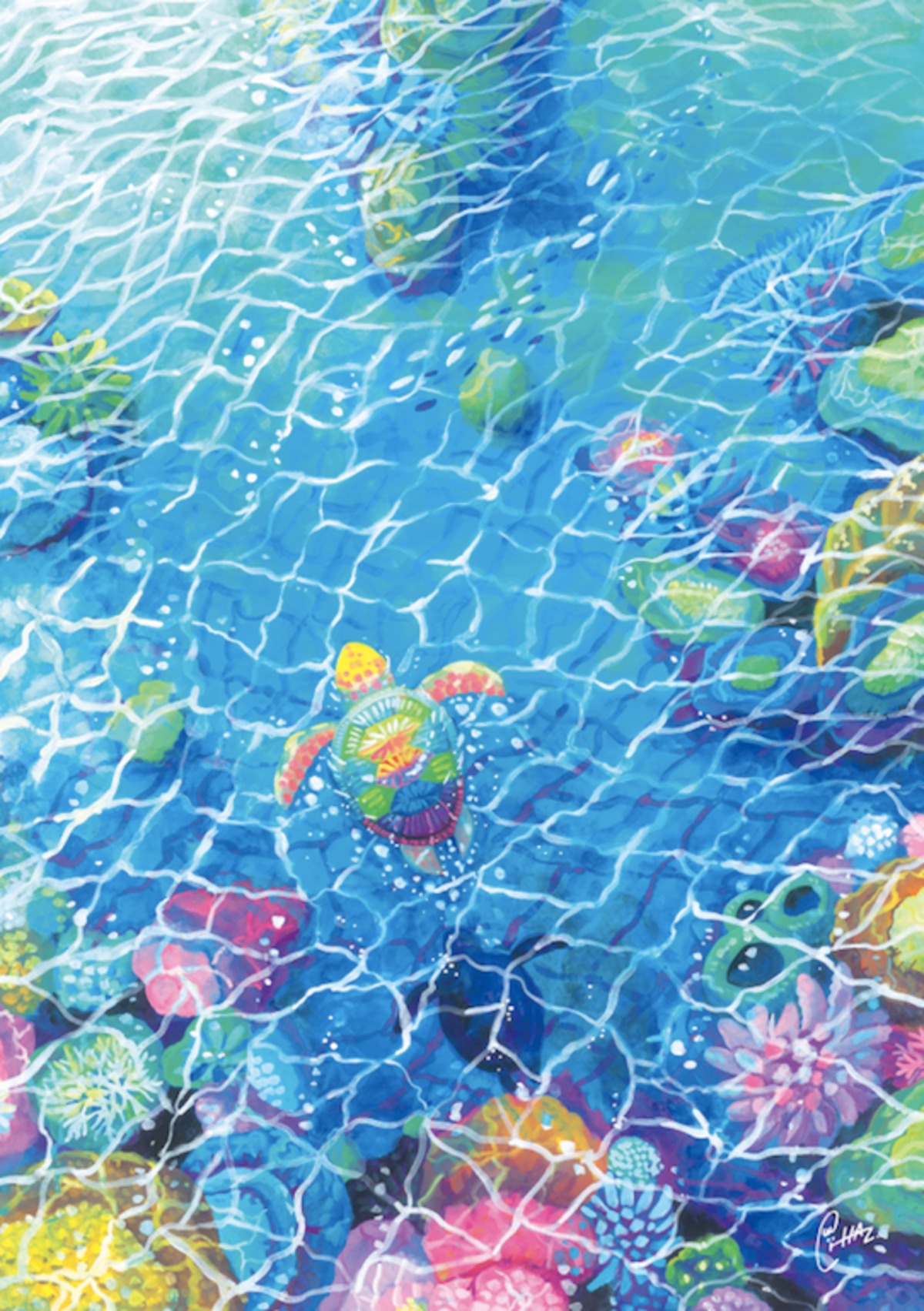 nndo 直筆サイン入りアート「PLAYROOM」 A2サイズ 7ea8e2505024391b30f530356d7a32