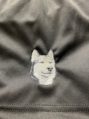Dog embroidery comfortable shorts［Siberian Husky］