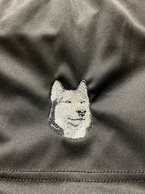 Dog embroidery comfortable shorts［Siberian Husky］