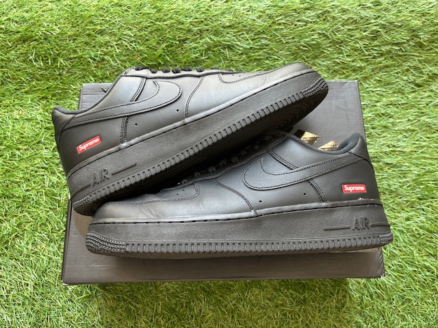 Supreme × NIKE AIR FORCE 1 LOW BLACK CU9225-001 27cm 78757