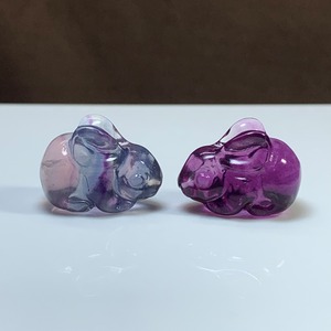 9.ペアうさちゃん･フローライトうさぎ