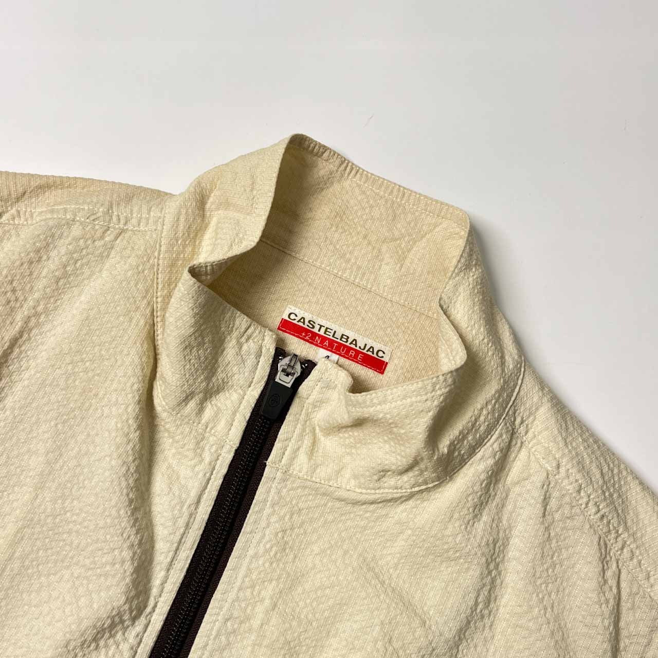 CASTELBAJAC+2 NATURE カステルバジャック 背面デザイン ベスト ジャケット 4/ベージュ メンズ ゴルフ