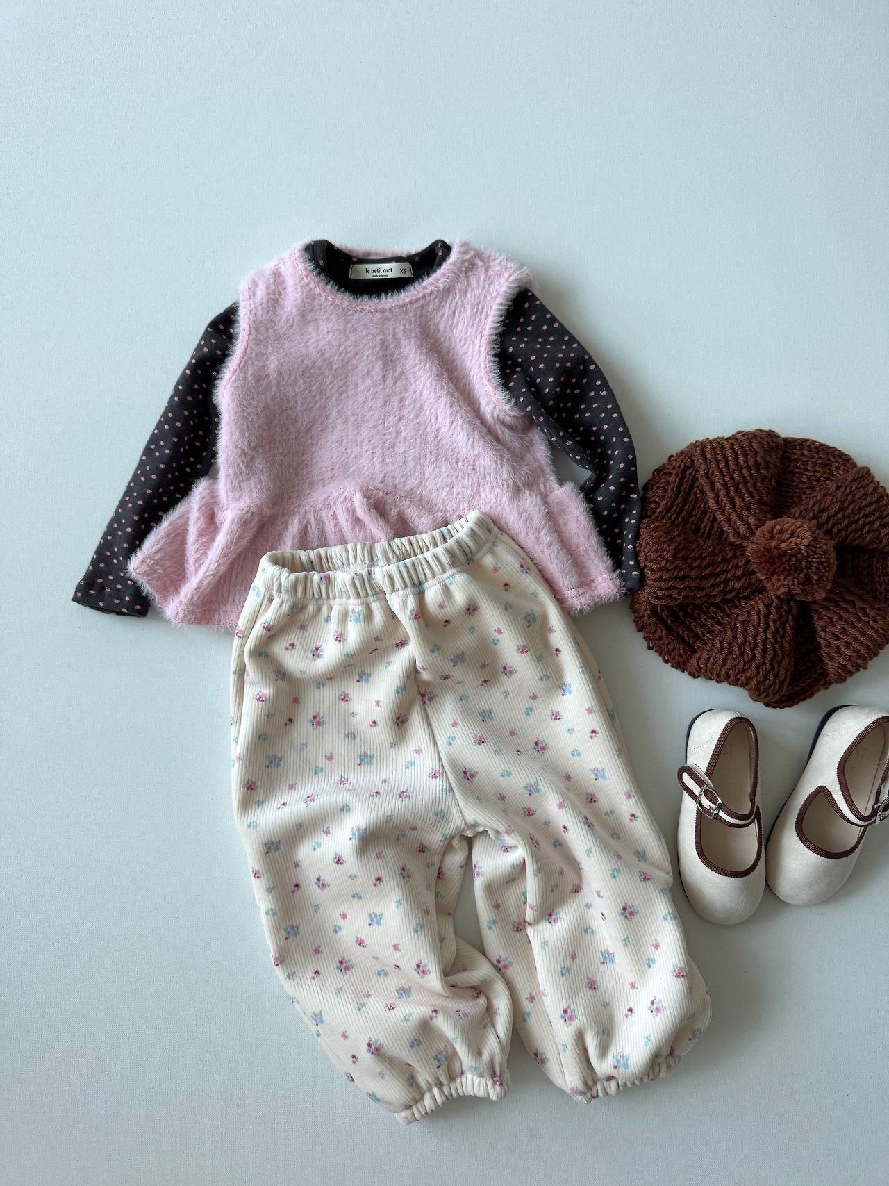 le petit mot［取寄］pattern mink jogger pants 26winter