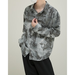 oversized long sleeve shirt front button long sleeve shirt mr0164