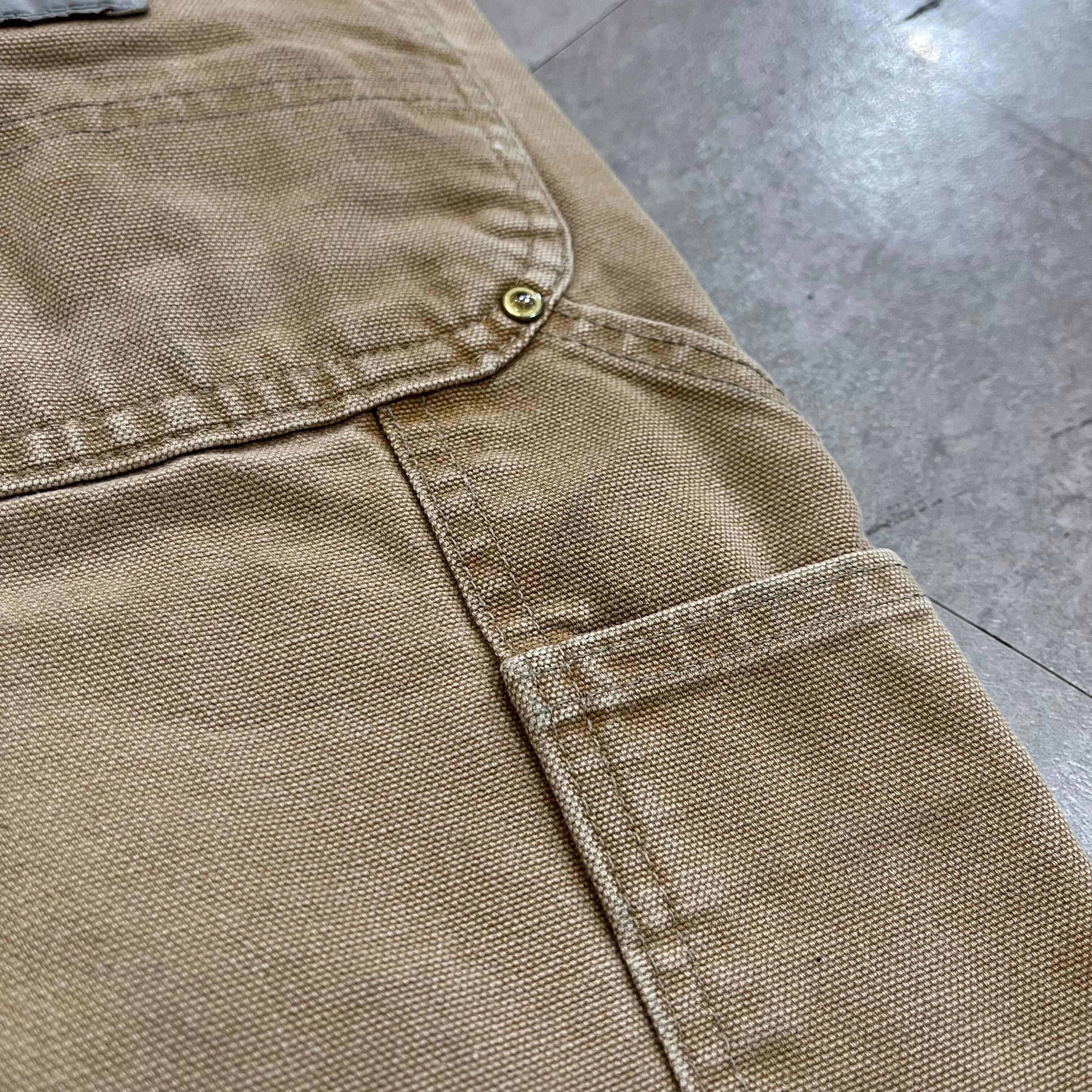 size：W35程度【 Carhartt 】ダブルニー カーハート ワークペインターパンツ ペインターパンツ ダック地 ベージュ 古着 古着屋 高円寺  ビンテージ