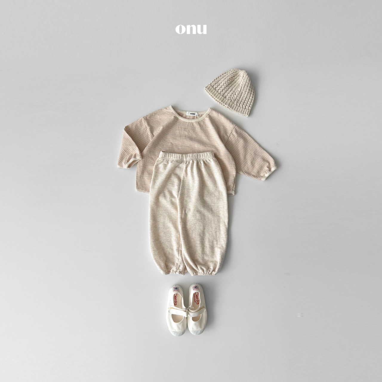 ONU 26/SS Striped Color-Block Rib-Trim T-Shirt