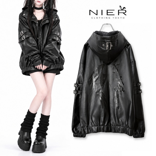 《早い者勝ち28点半額SALE》BELTED HOOD RIDERS JACKET【WING】