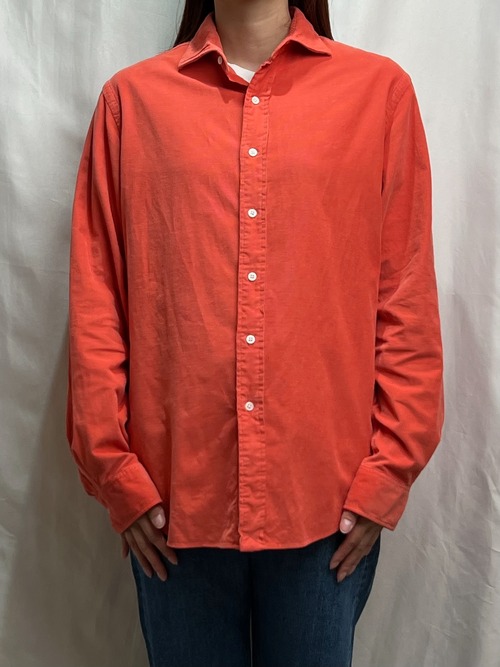 90s Ralph Lauren REGENT CUSTOM FIT　コーデュロイ　ポニー無し　長袖シャツ　L