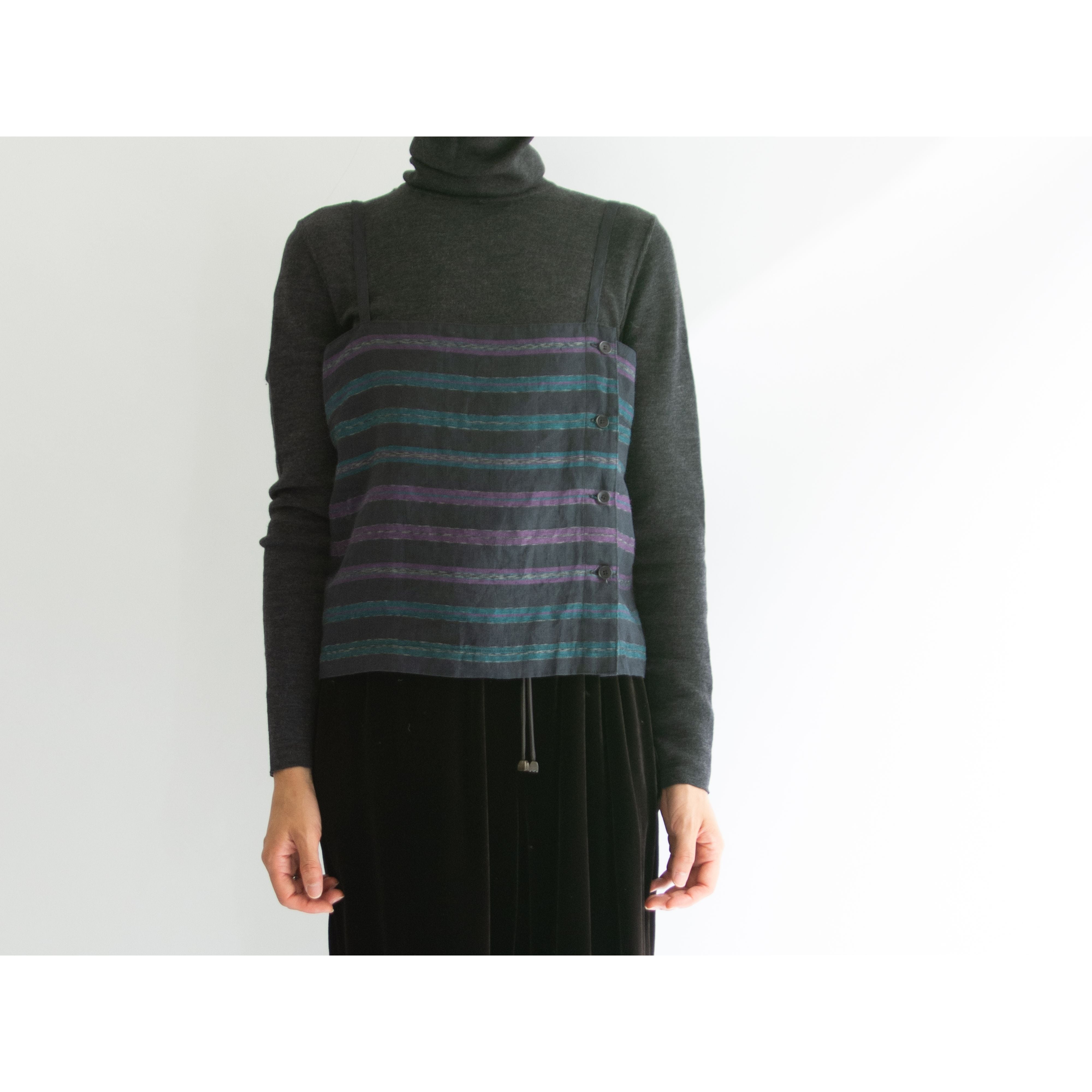 【issey miyake】Made in Japan 70-80's 100% Linen Top（イッセイミヤケ 日本製リネントップス）