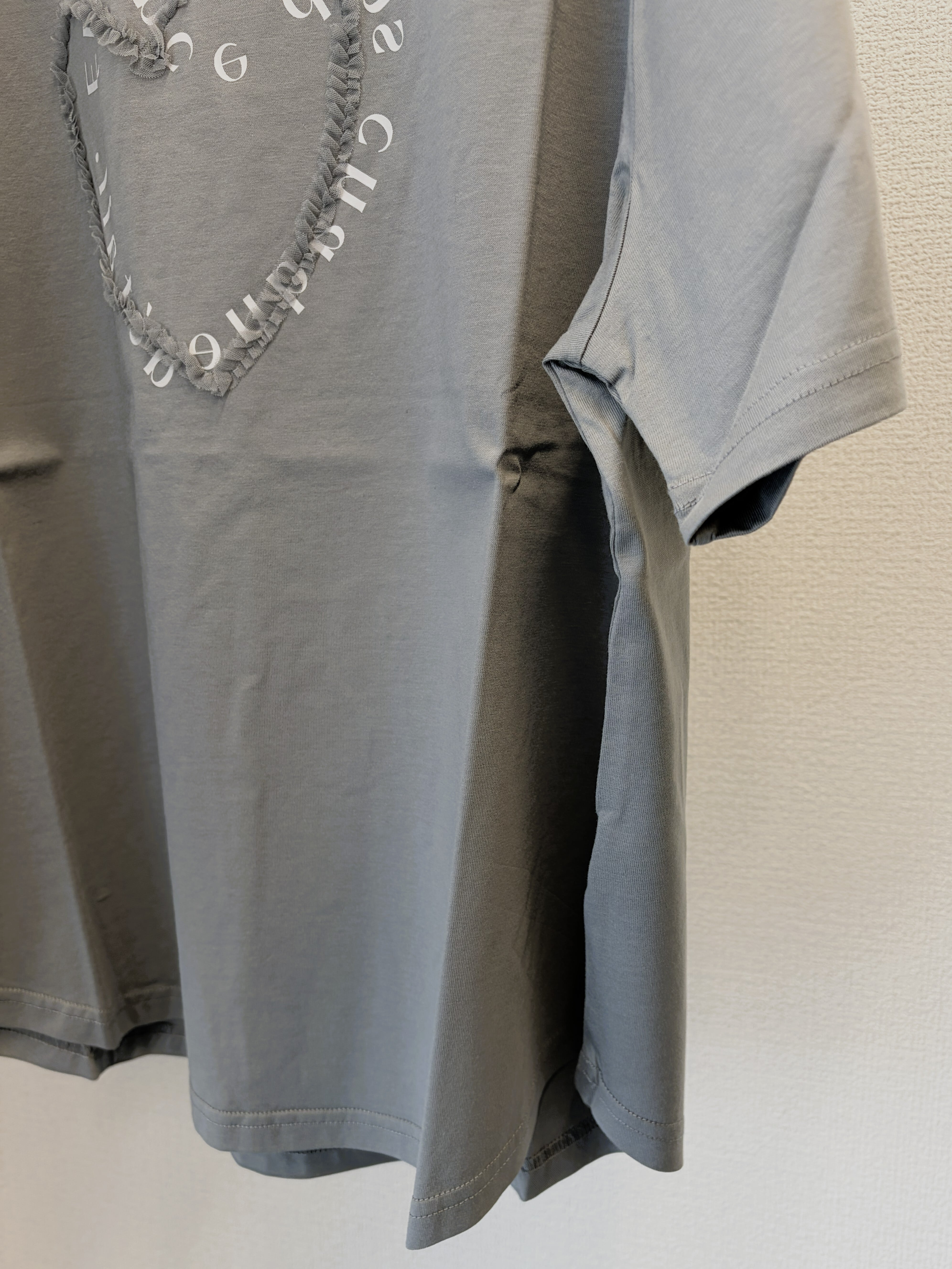 9286KT】シルケット天竺チュール刺しゅうTシャツ（9107-63017） | 9286