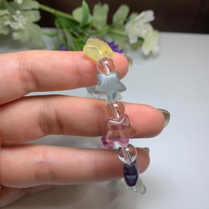 No1.フローライト星型ブレスレット