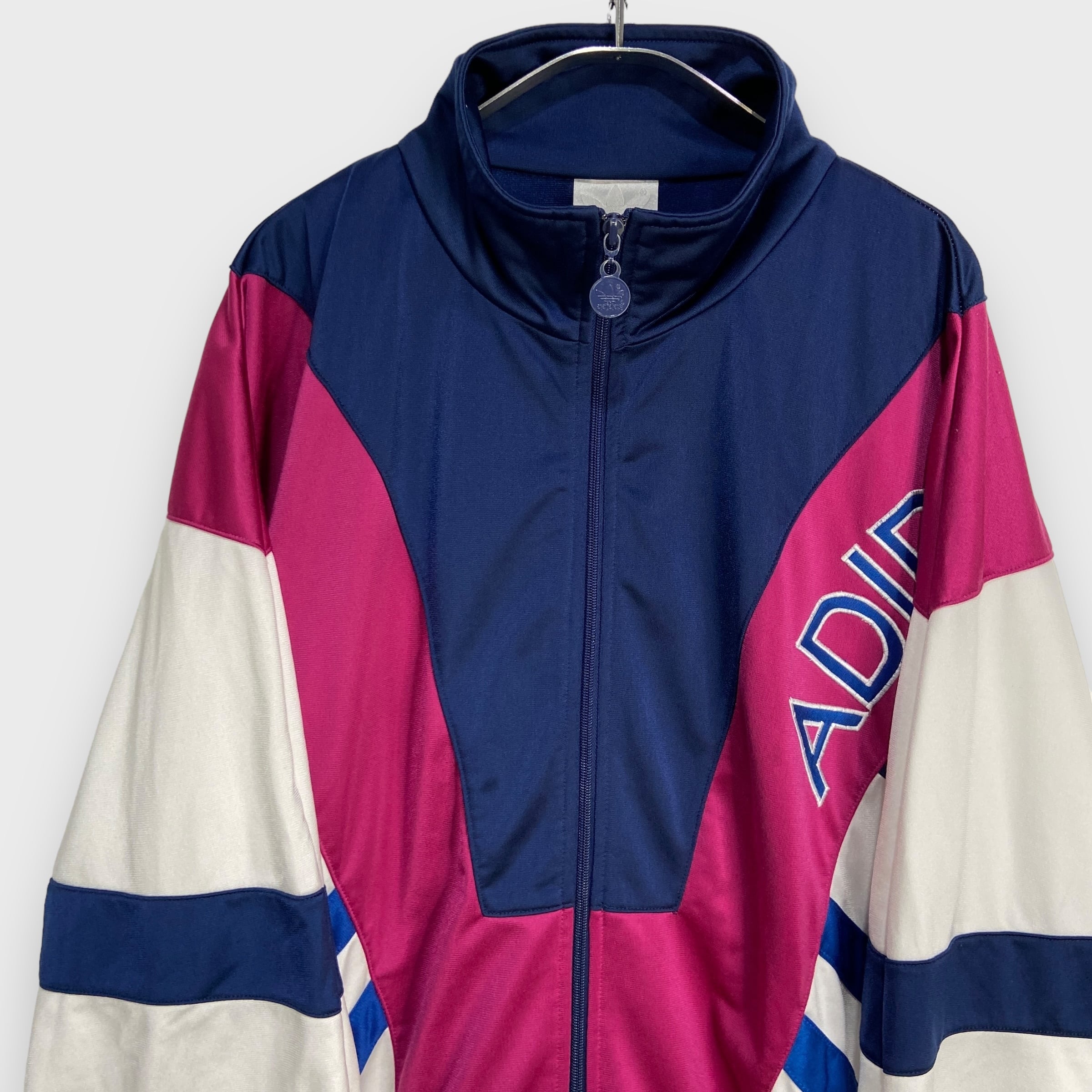 90s adidas アディダス トラックジャケット ジャージ ロゴ XL80s 90s adidas アディダス トラックジャケット ジャージ ロゴ XL80s