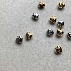 スマイルハートチャーム（16K/プラチナメッキ）