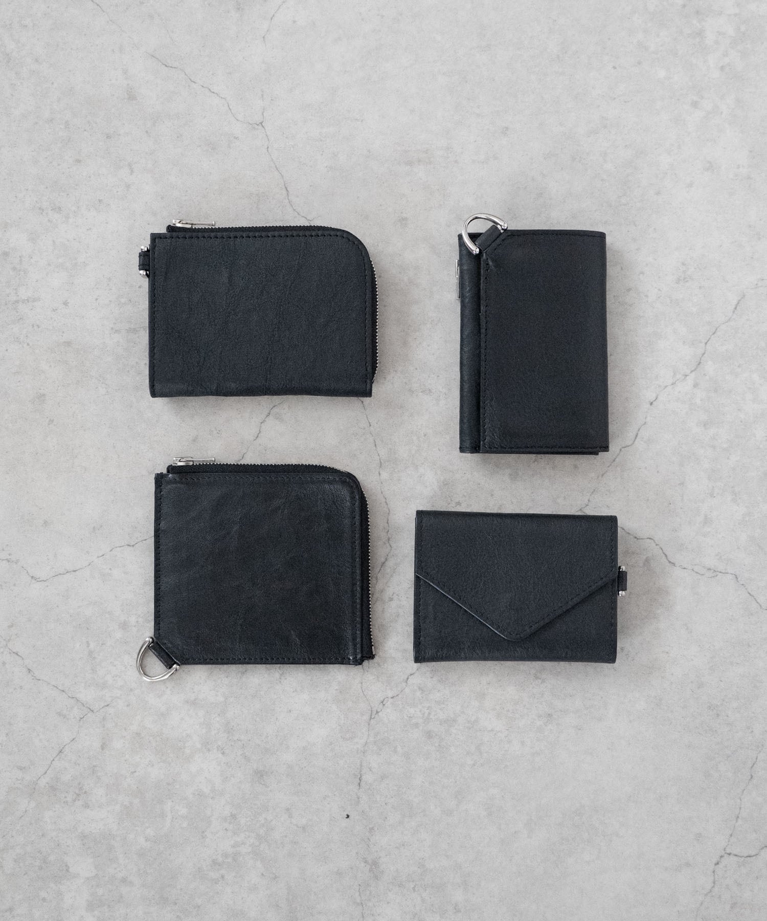 Dyneema Leather COMPACT ZIP WALLET/3038#1/超軽量ダイニーマレザー