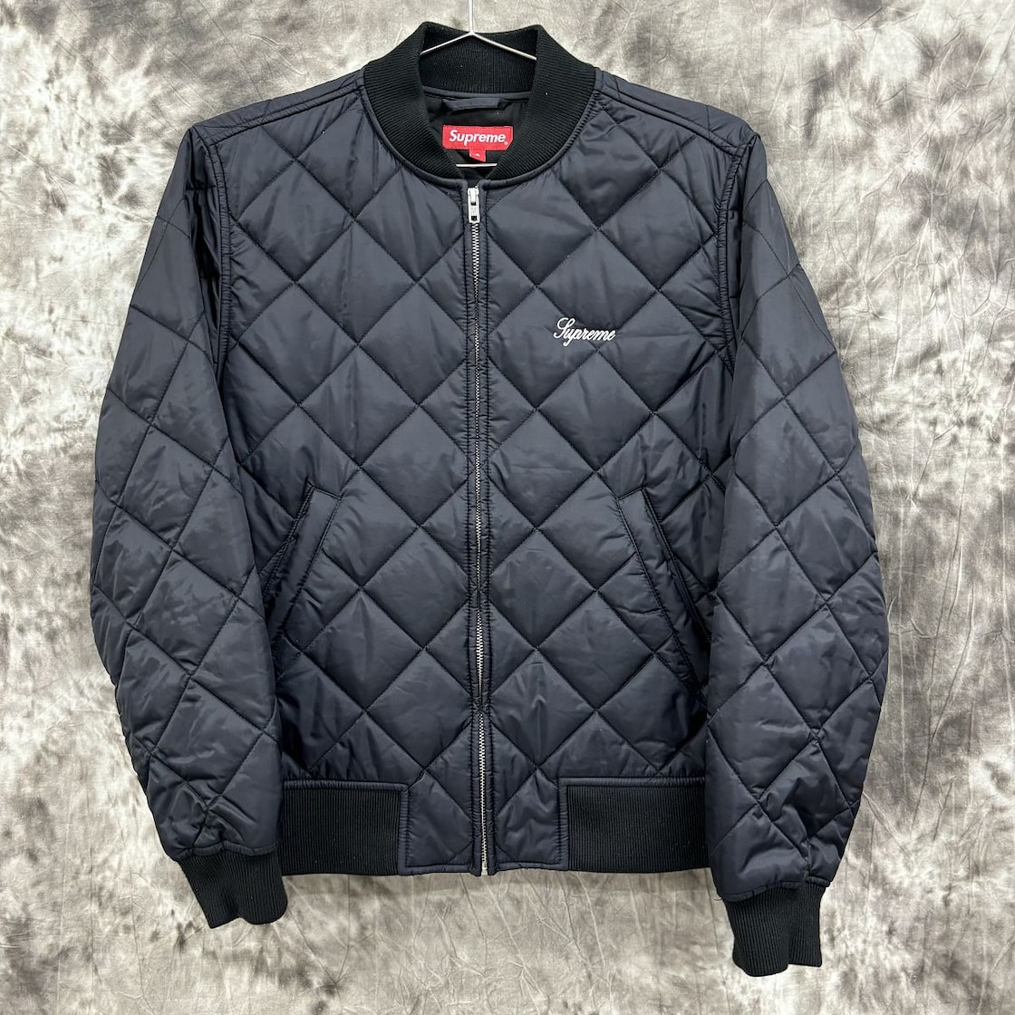 Supreme/シュプリーム【16SS】Sequin Patch Quilted Bomber Jacket  