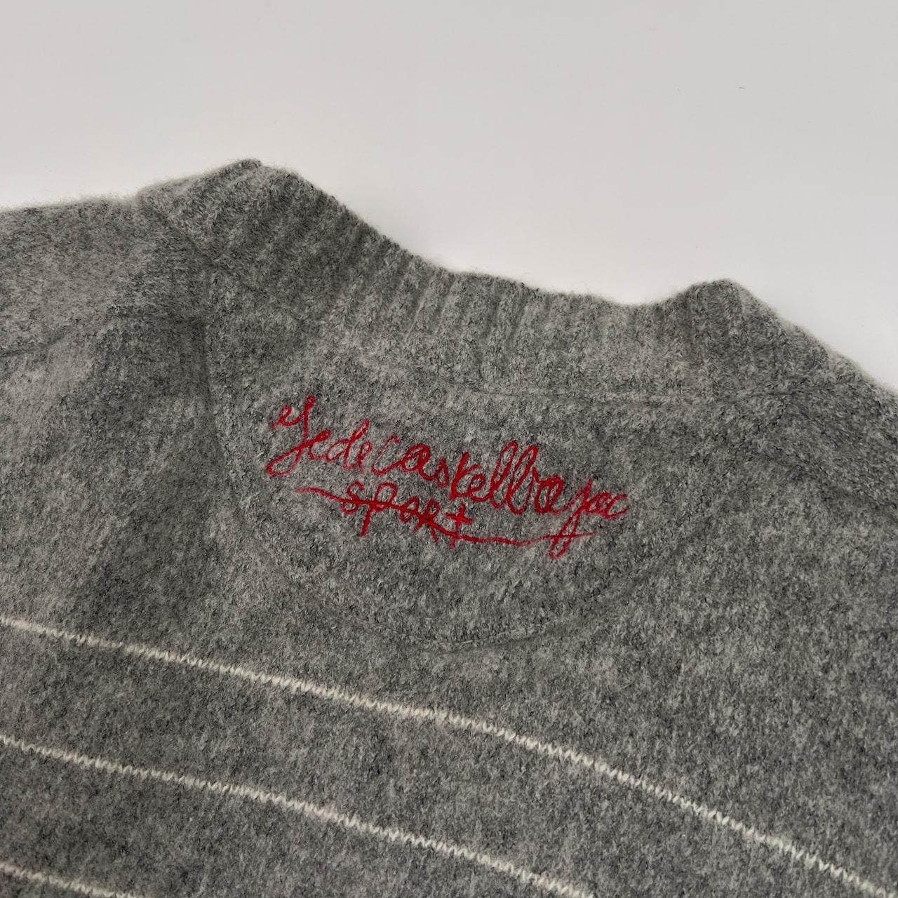 Castelbajac Sport カステルバジャック ベアー柄入り ウールニット カーディガン ジャケット サイズ 3 /日本製 /グレー