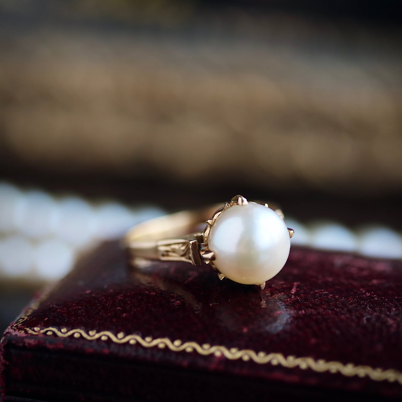 専用】K18 一粒 あこや真珠 和彫 ヴィンテージリング | 結antiques ...