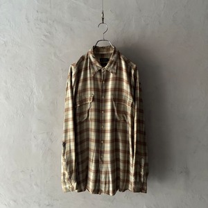 -J.CREW- 90's check rayon shirt
