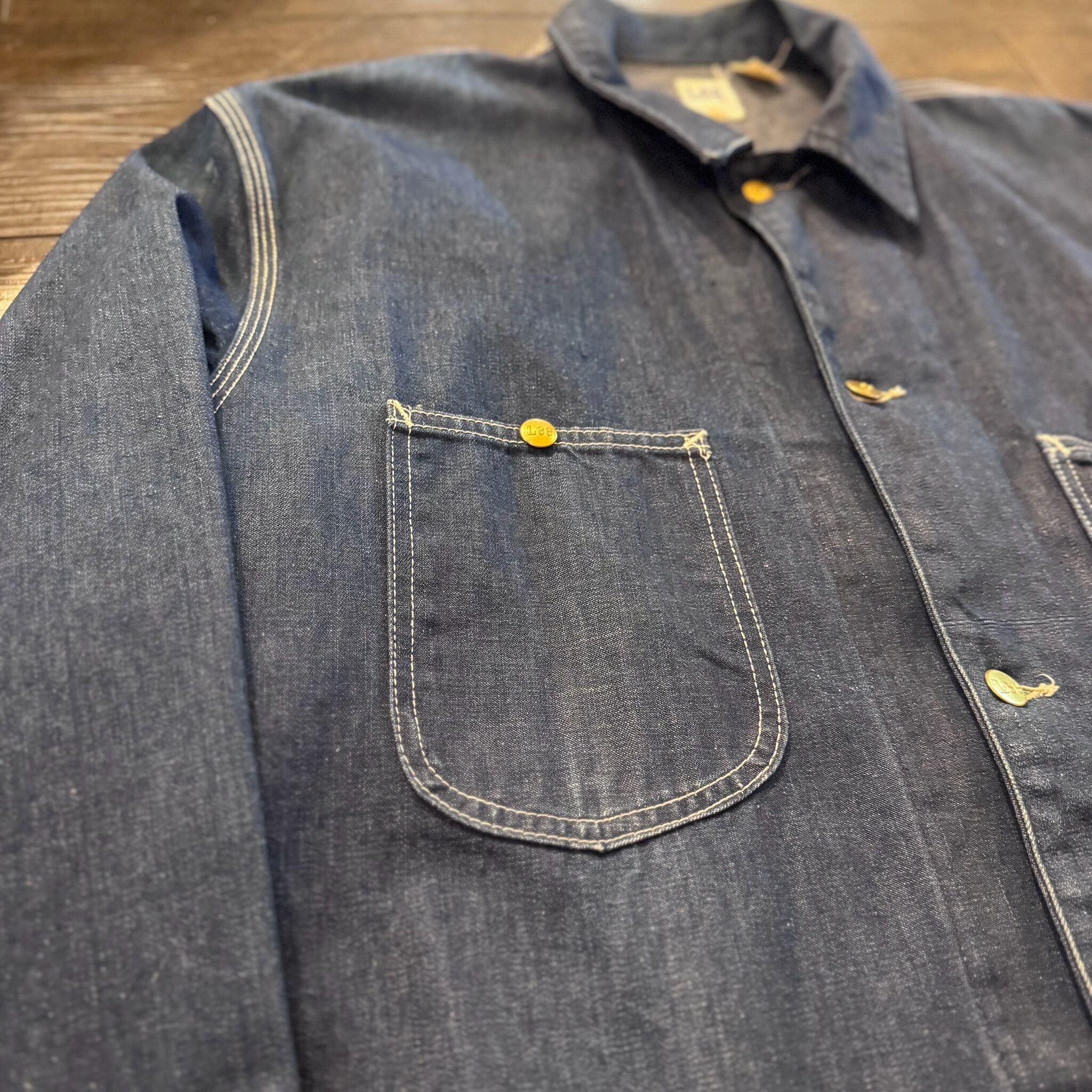 70s Lee 91-J ヴィンテージ デニムカバーオール USA製 SANFORIZED 雰