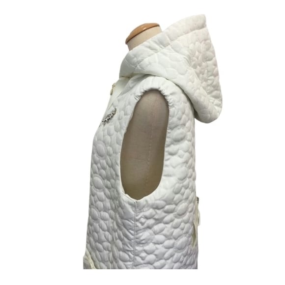 スーパービューティー ロングベスト キルティング フードデザイン