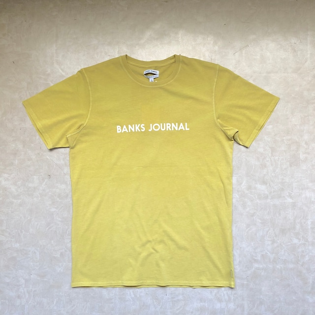 BANKS　バンクス LABEL Tシャツ　ロゴTシャツ　SURF サーフ　ATS0281　レモン