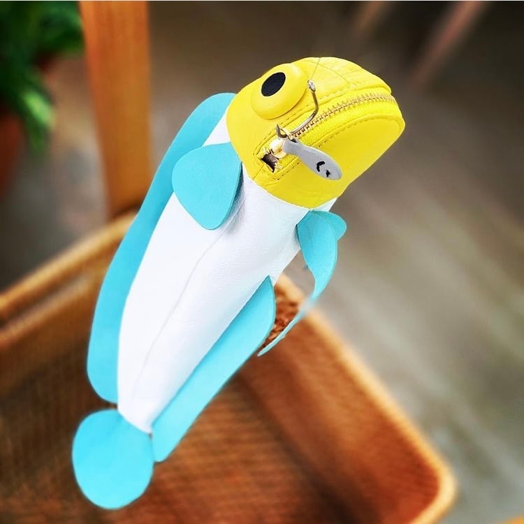 お魚ポーチ】 イエローヘッドジョーフィッシュのポーチ | 野村製作所