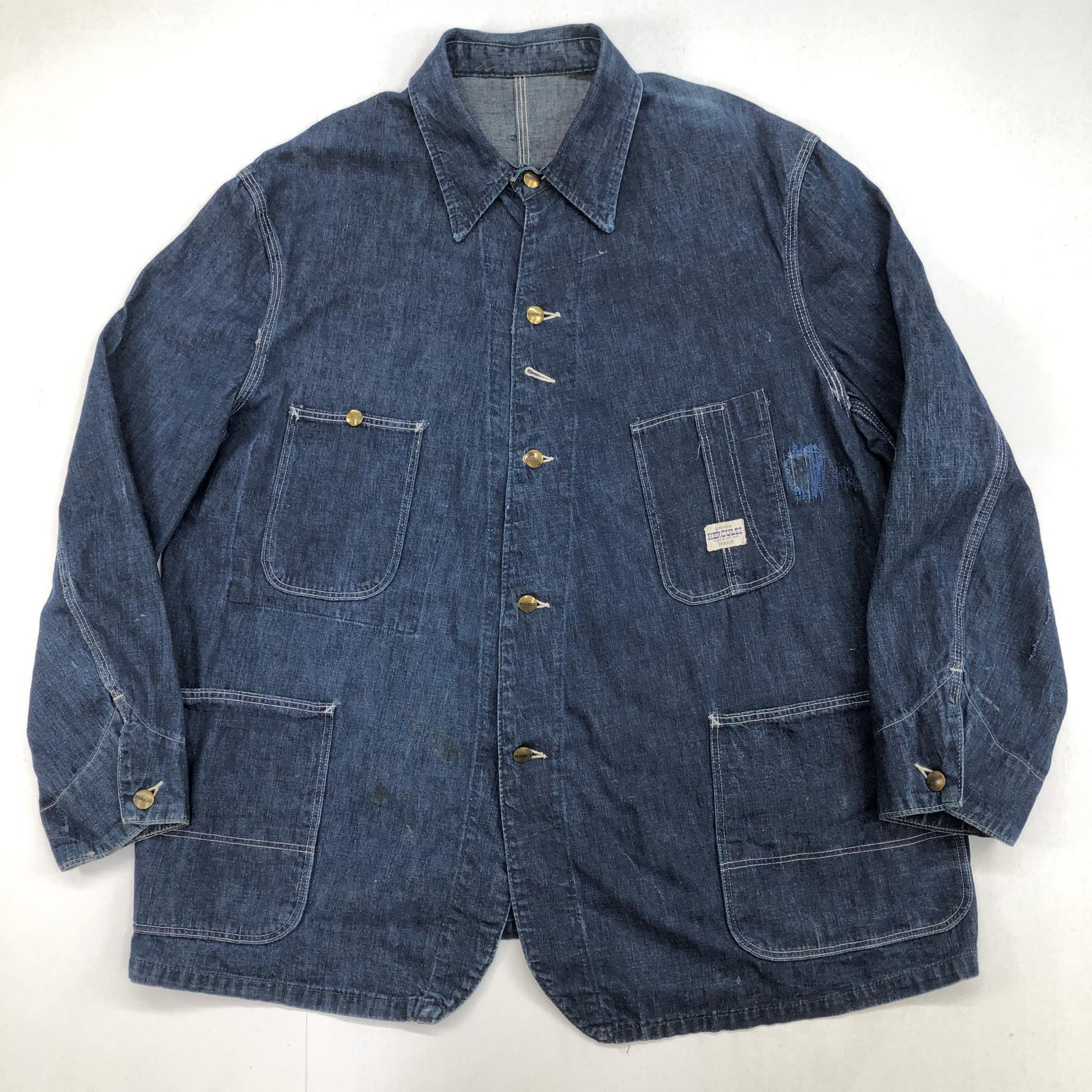 90s USA製 ジップアップ デニムジャケット ブランケット付き XL相当 90s USA製 ジップアップ デニムジャケット ブランケット付き XL相当