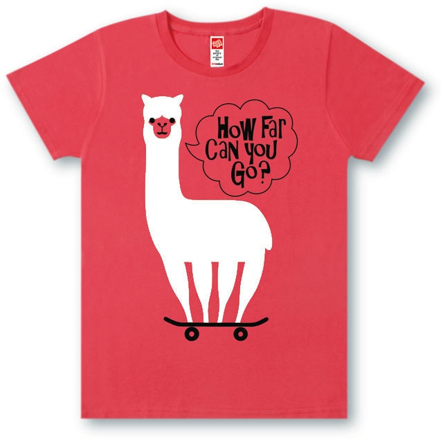 #468 Tシャツ HOW FAR/RED