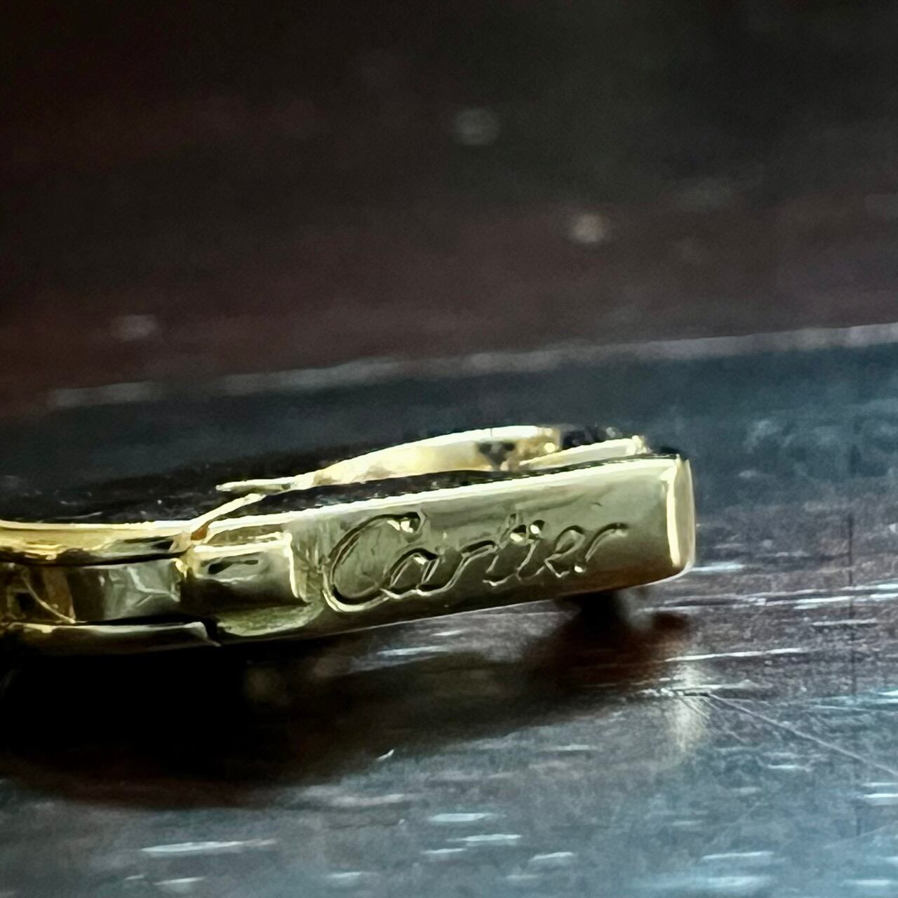 VINTAGE CARTIER 18K Gold Hexagon Link Bracelet | ヴィンテージ