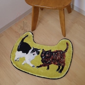 15歳の作家KOTETSU フロアマット (3タイプ) Atelier KOTETSU / アトリエコテツ ネコGR