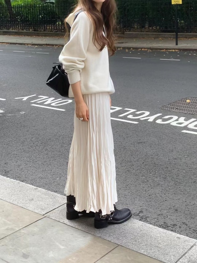 (即納) ounce / Base wholega hood knit