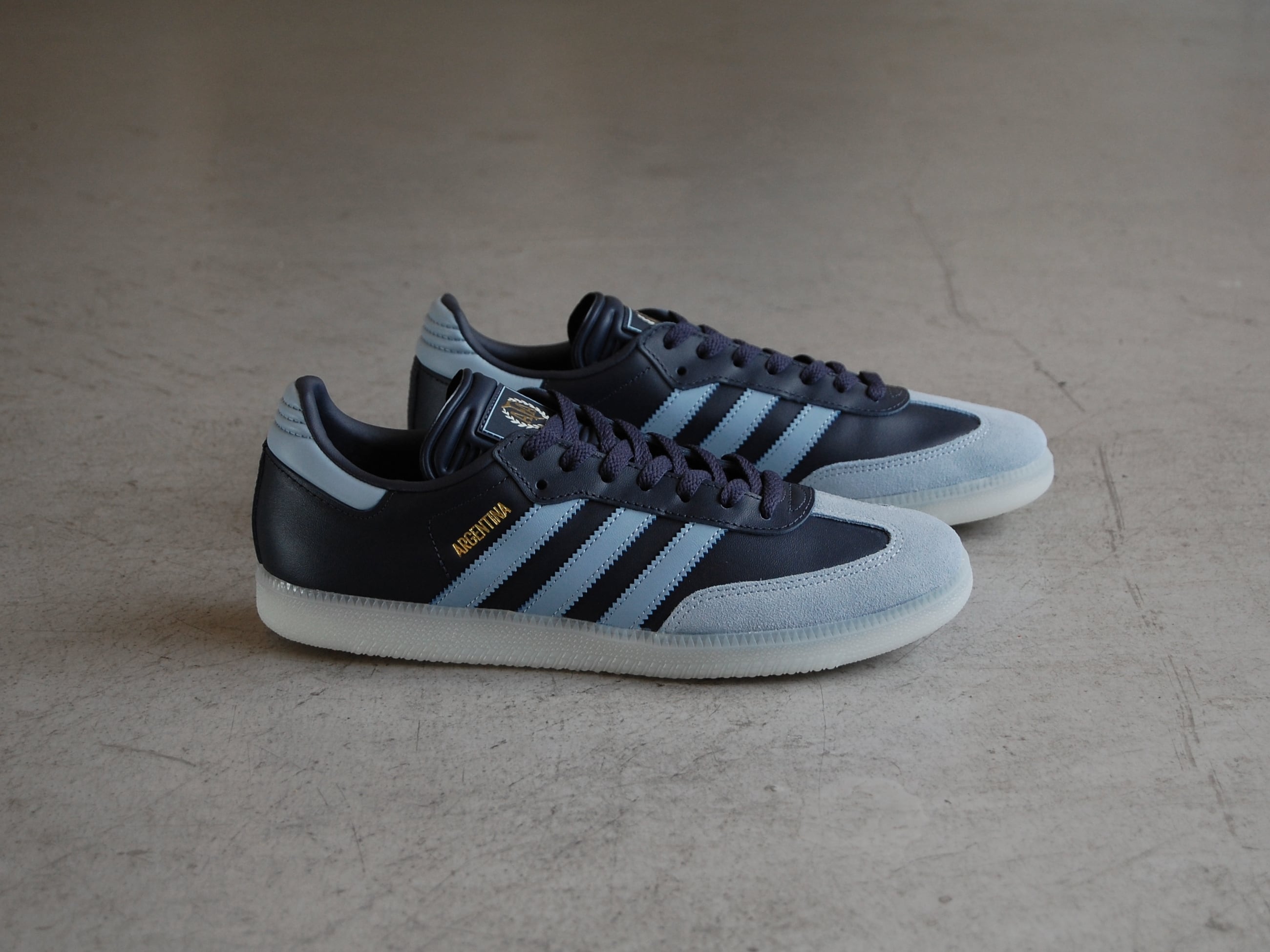 ADIDAS Samba AFA 50th Shadow Navy/Ambient Sky/Gold Metallic