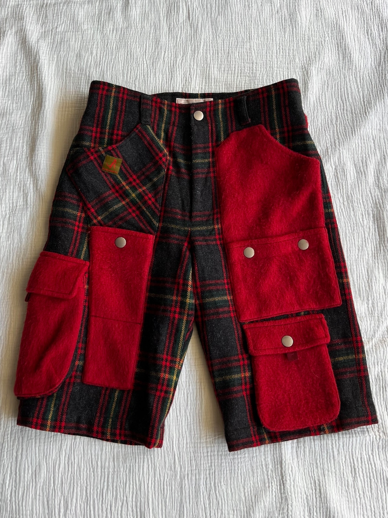 "BETTY'S BLUE BOY" Wool Multi Pocket Half Pants