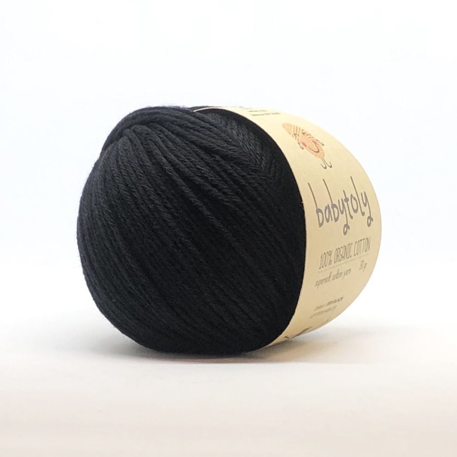 babytoly / Organic Cotton Yarn / BLACK