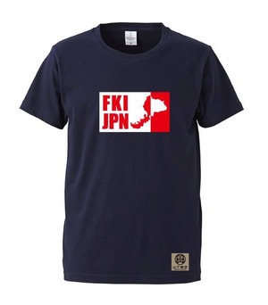 FKI-JPN ふくい-Japan Tシャツ 福井好き イラストレーターThirteen手作り 山下商店オリジナル