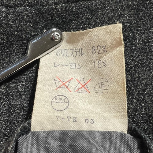 90s Dior Monsieur スラックス ブラック レーヨン混【W32】 詳細写真4