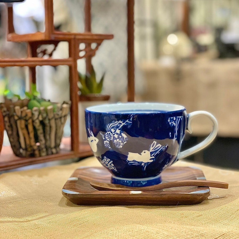 スープカップ カフェオレボウル マグ スープ 皿 スープ皿 青花