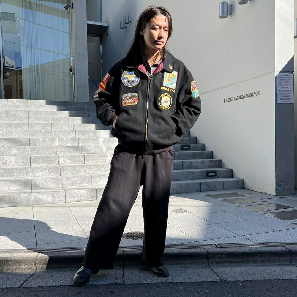 USNAVY] Vintage Souvenir Tour Jacket [1990s-] Vintage Big