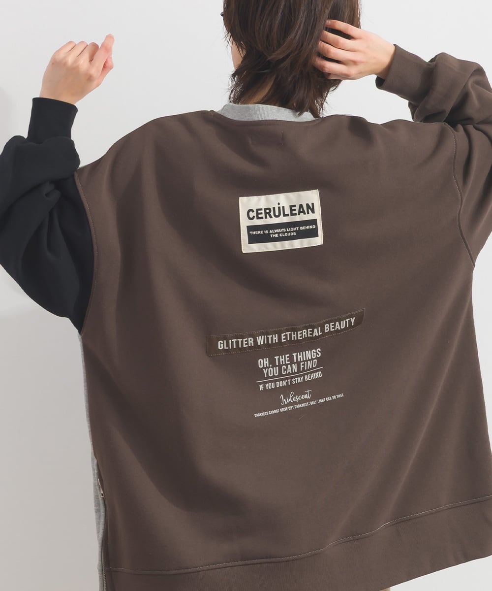K261019 BIGワッペン脇ZIPつきプルオーバー / Big Patch Side-Zip