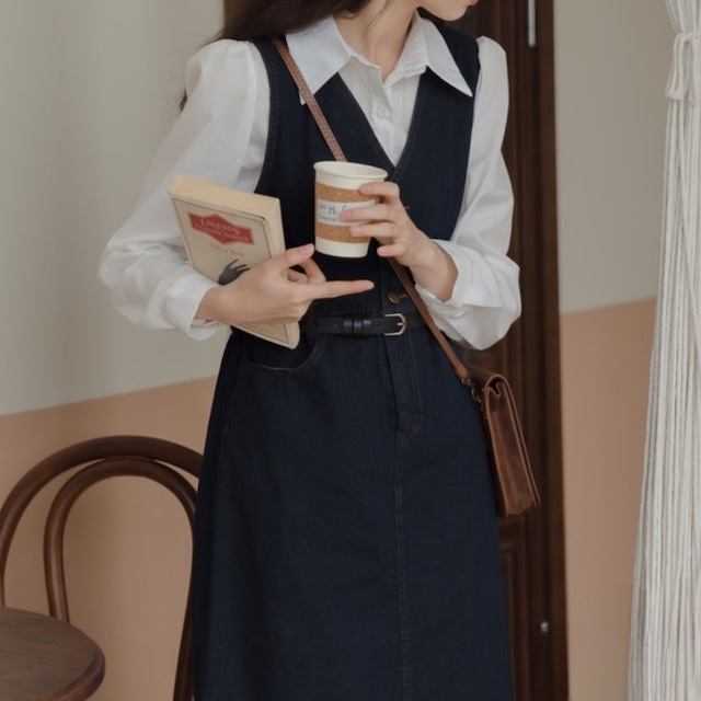 スカート レディース デニムスカート ジャンパースカート ワンピース ミモレ丈 Aライン サスペンダー ノースリーブ Vネック 袖なし デニム かわいい 大人可愛い シンプル カジュアル 大人 上品 おしゃれ キュート ガーリー 個性的 S M L  ゆったり ネイビー 無地 10代 20代 30代 ママ 通勤 学生 通学 デート お出かけ 女子会 着回し 普段使い 韓国系 コーデ スタイル 楽ちん モテ 体型カバー トレンド 流行 送料無料