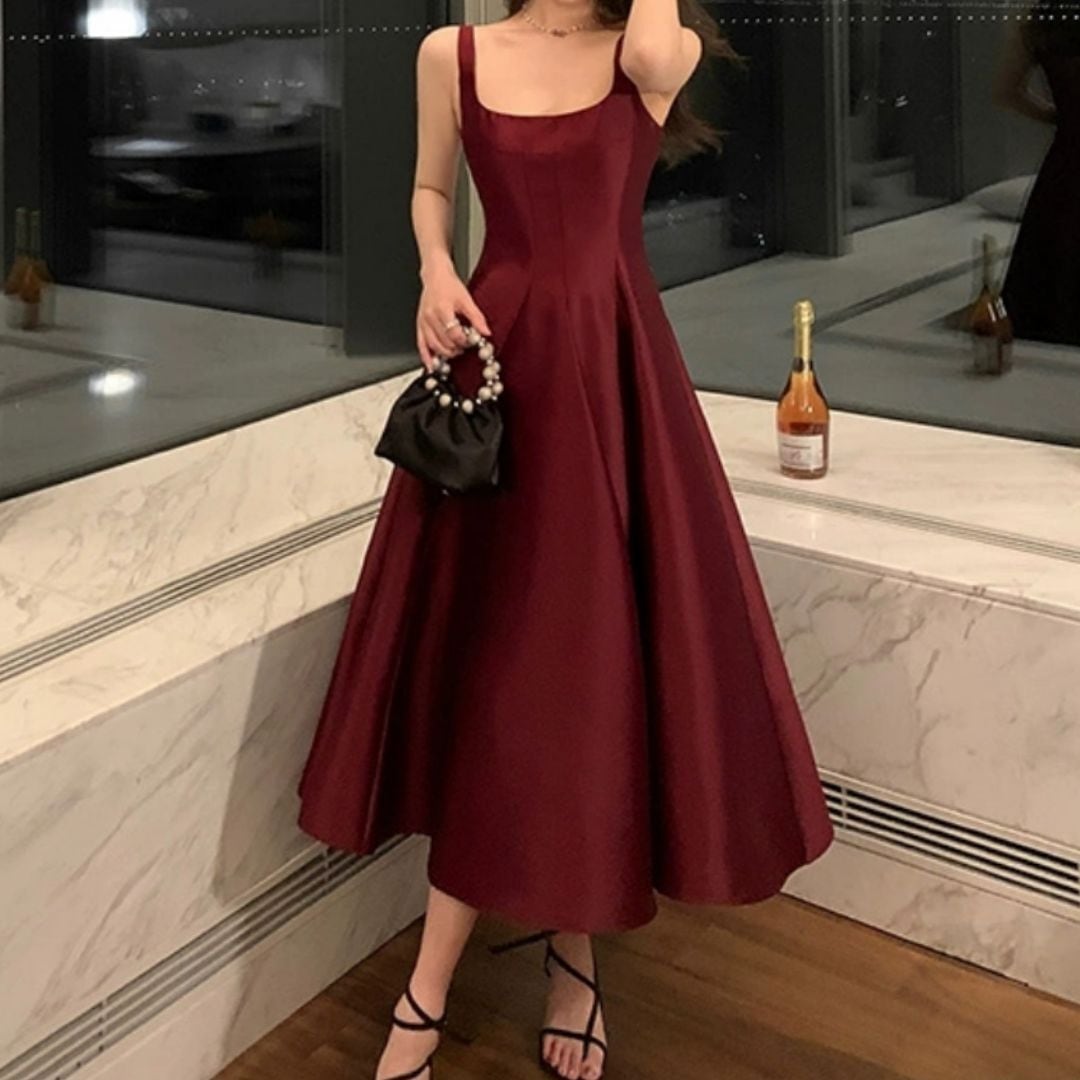 Hepburn dress red【XS】再入荷