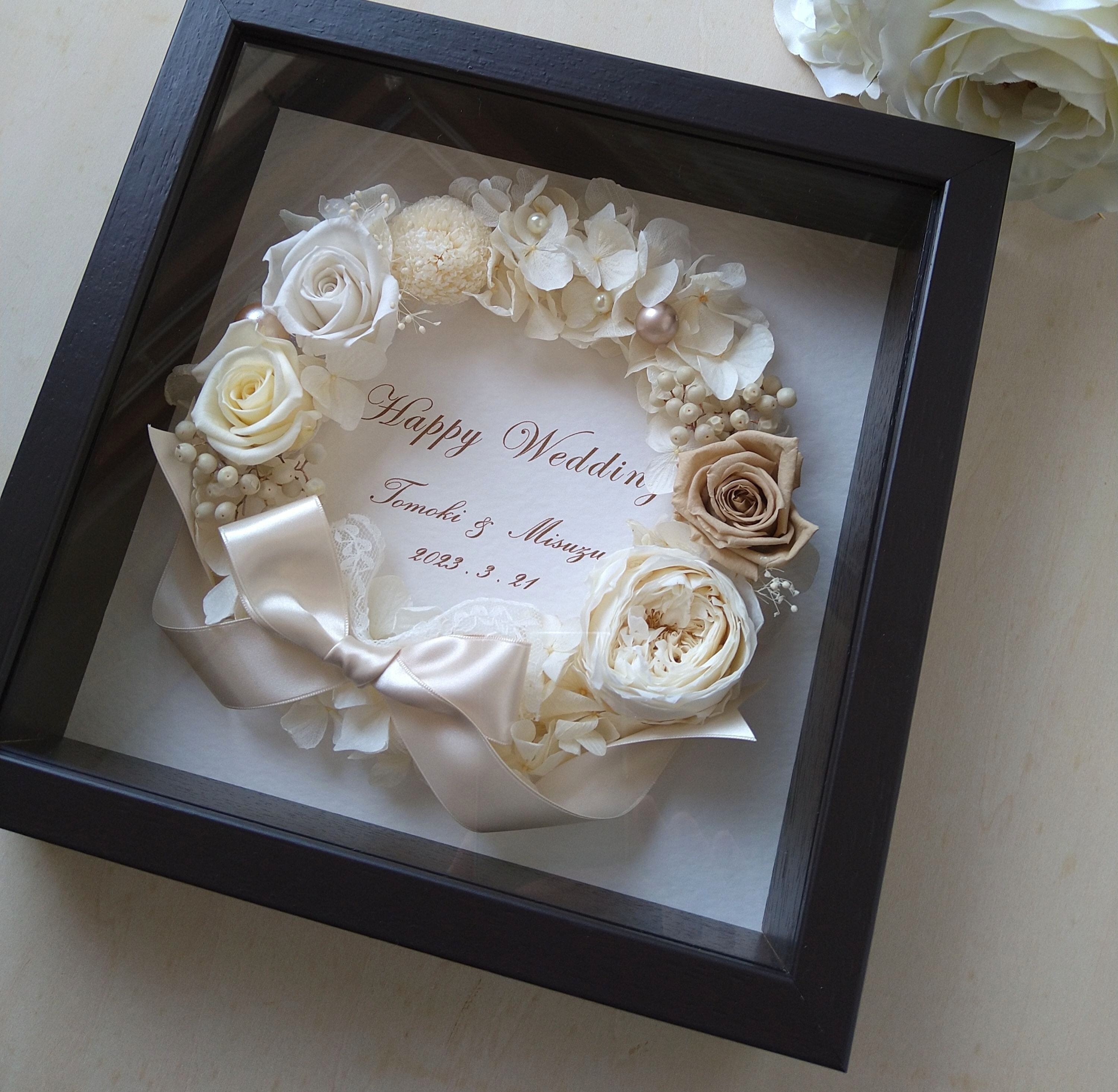 ウェディング フラワーボックス 限定1点】結婚証明書 フラワーボックス ② | DIY store PBW