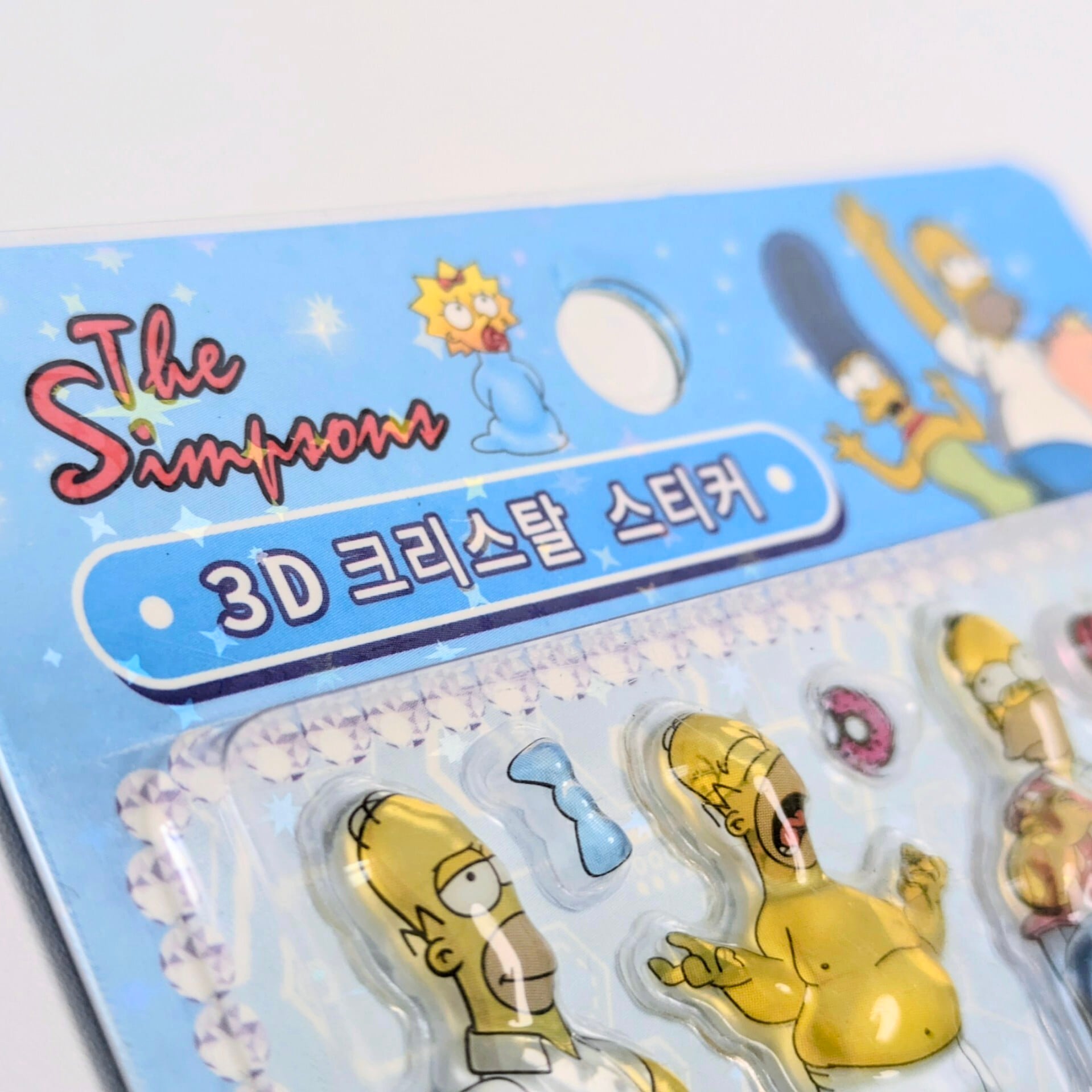 ⚡️Korea exclusive(韓国限定)⚡️【 The Simpsons / シンプソンズ 】3Dクリスタルステッカーver.1 / ぷくぷく?シール / STICKER(ステッカー) / 立体ステッカー 〚アメリカン雑貨 アメトイ〛
