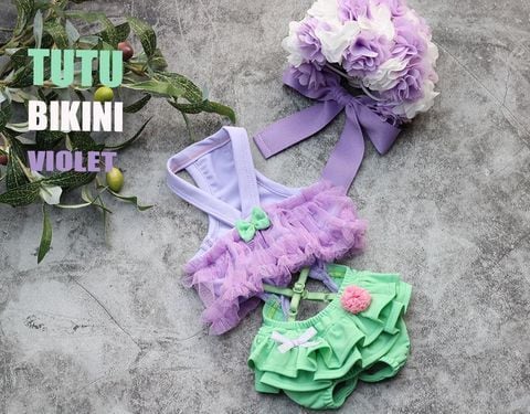 XS/即納【HAPPYJJANGGU】Tutu Bikini (Violet)