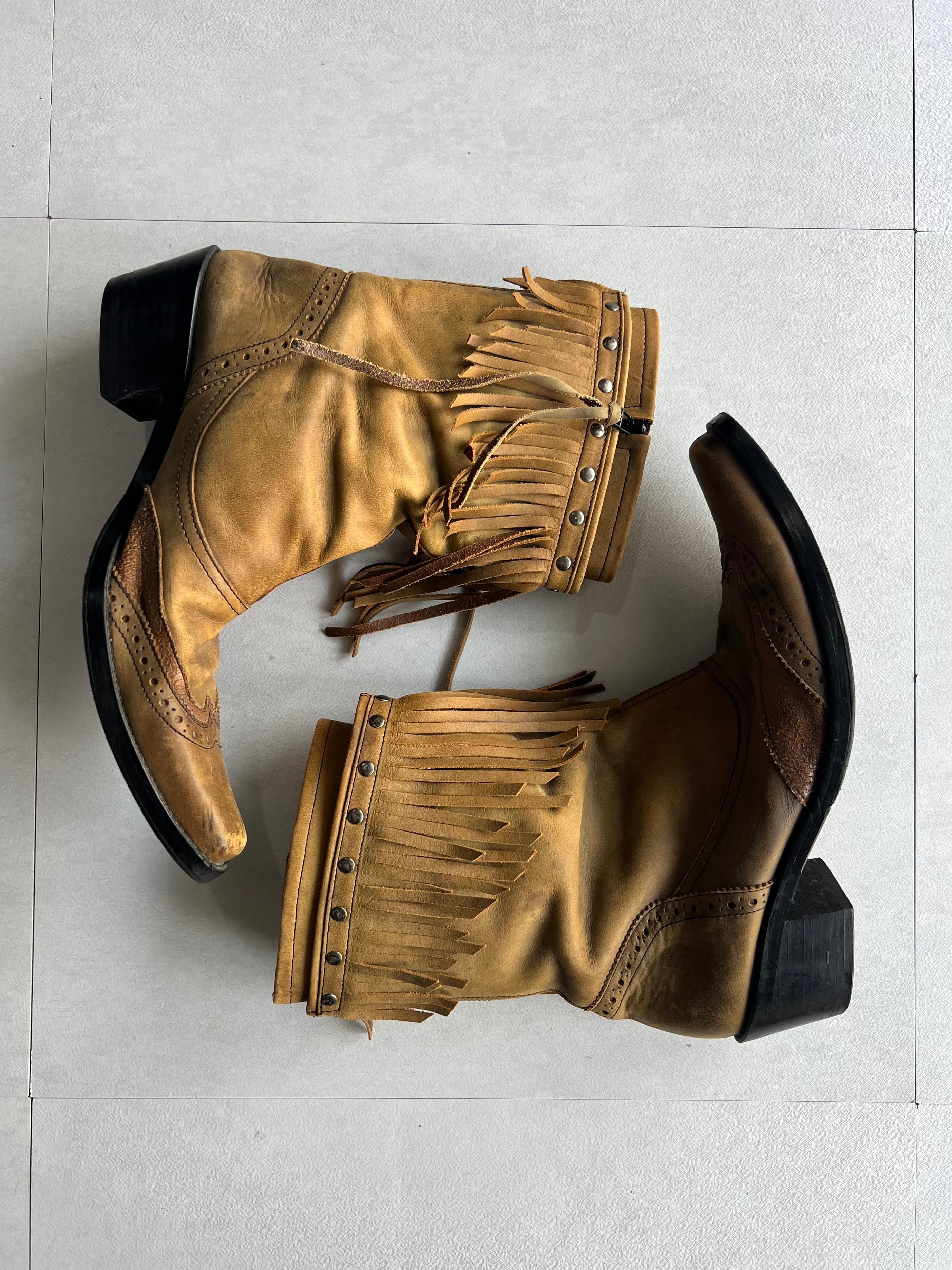 "5351 POURLES HOMME" Western Fringe Boots