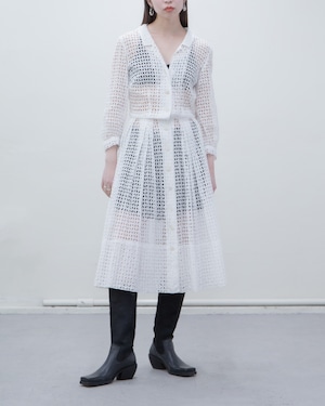 1930s〜 antique cotton lace shirt dress