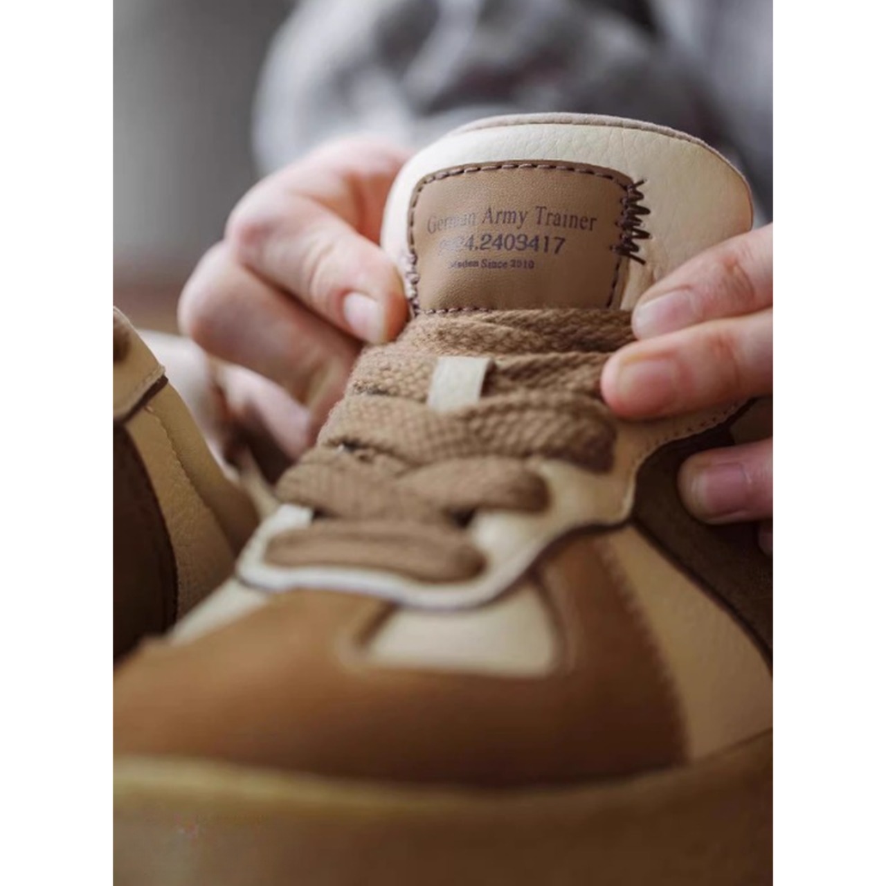 レトロジャーマントレーナースニーカー 10123